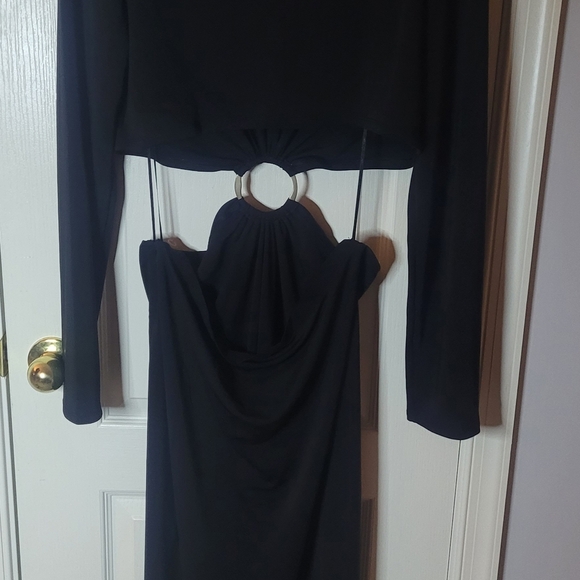 GAP x CULT GAIA Black Cutout Maxi Dress. Sz XL. NWT - Picture 9 of 11